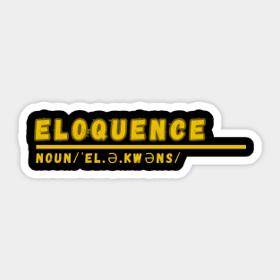 Word Eloquence Sticker